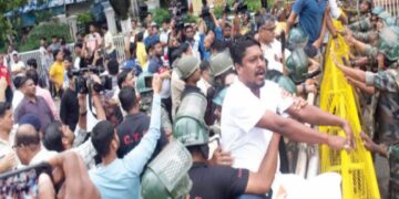 ମୁଖ୍ୟମନ୍ତ୍ରୀଙ୍କ ବାସଭବନ ସମ୍ମୁଖରେ ଗର୍ଜିଲା କଂଗ୍ରେସ