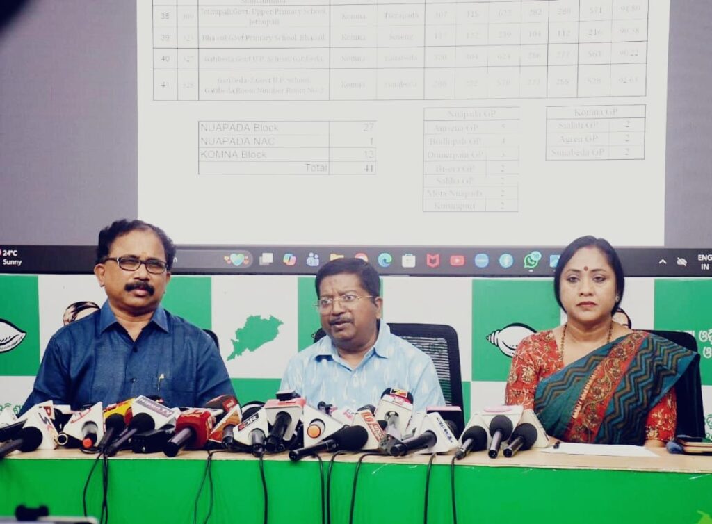 ନୂଆପଡା ଉପନିର୍ବାଚନ ଉପରେ ବିଜେଡିର ପ୍ରତିକ୍ରିୟା ୪୧ ବୁଥରେ ୯୧% ଭୋଟିଂ ହେଲା କେମିତି: ବିଜେଡି