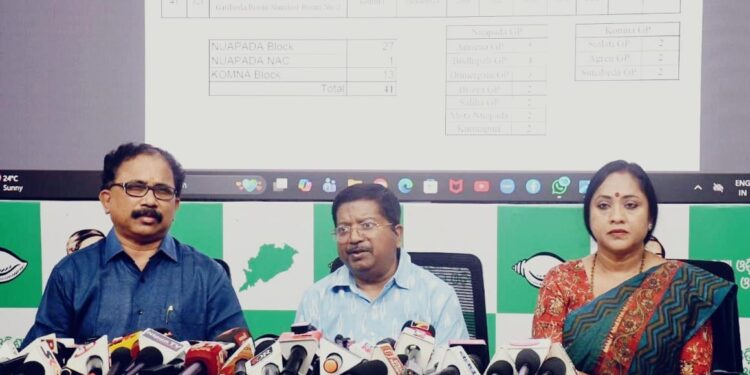 ନୂଆପଡା ଉପନିର୍ବାଚନ ଉପରେ ବିଜେଡିର ପ୍ରତିକ୍ରିୟା ୪୧ ବୁଥରେ ୯୧% ଭୋଟିଂ ହେଲା କେମିତି: ବିଜେଡି ନୂଆପଡା ଉପନିର୍ବାଚନ ଉପରେ ବିଜେଡିର ପ୍ରତିକ୍ରିୟା ୪୧ ବୁଥରେ ୯୧% ଭୋଟିଂ ହେଲା କେମିତି: ବିଜେଡି