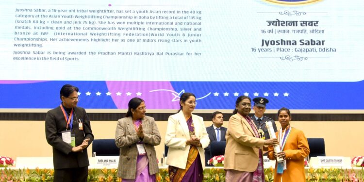 ପ୍ରଧାନମନ୍ତ୍ରୀ ରାଷ୍ଟ୍ରୀୟ ବାଲ ପୁରସ୍କାରରେ ସମ୍ମାନିତ ହେଲେ ଓଡ଼ିଶାର ଜ୍ୟୋତ୍ସ୍ନା ଶବର