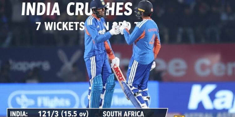 ଦକ୍ଷିଣ ଆଫ୍ରିକାକୁ ୭ ୱିକେଟରେ ହରାଇଲା ଭାରତ ଦକ୍ଷିଣ ଆଫ୍ରିକାକୁ ୭ ୱିକେଟରେ ହରାଇଲା ଭାରତ