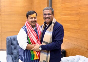 ନୂଆଦିଲ୍ଲୀରେ ବିଜେପି କାର୍ଯ୍ୟକାରୀ ସଭାପତି ନିତିନ ନବୀନଙ୍କୁ ଭେଟିଲେ ଧର୍ମେନ୍ଦ୍ର ପ୍ରଧାନ ନୂଆଦିଲ୍ଲୀରେ ବିଜେପି କାର୍ଯ୍ୟକାରୀ ସଭାପତି ନିତିନ ନବୀନଙ୍କୁ ଭେଟିଲେ ଧର୍ମେନ୍ଦ୍ର ପ୍ରଧାନ