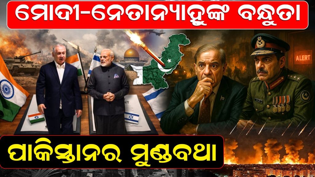 ମୋଦୀ-ନେତାନ୍ୟାହୁଙ୍କ ବନ୍ଧୁତା, ପାକିସ୍ତାନର ମୁଣ୍ଡବଥା