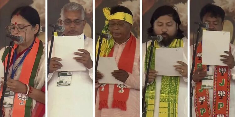 ଶୁଭେନ୍ଦୁ ଅଧିକାରୀଙ୍କ ସହିତ ଶପଥ ନେଇଥିବା ପାଞ୍ଚ ଜଣ ମନ୍ତ୍ରୀ କିଏ ?